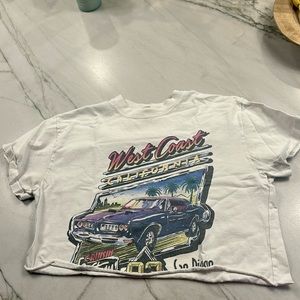 Brandy melvile cropped graphic tee